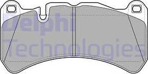 Delphi LP2053 - Brake Pad Set, disc brake autospares.lv