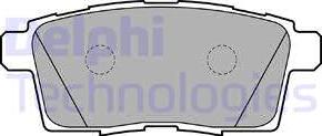 Delphi LP2052 - Brake Pad Set, disc brake autospares.lv