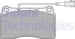 Delphi LP2066 - Brake Pad Set, disc brake autospares.lv