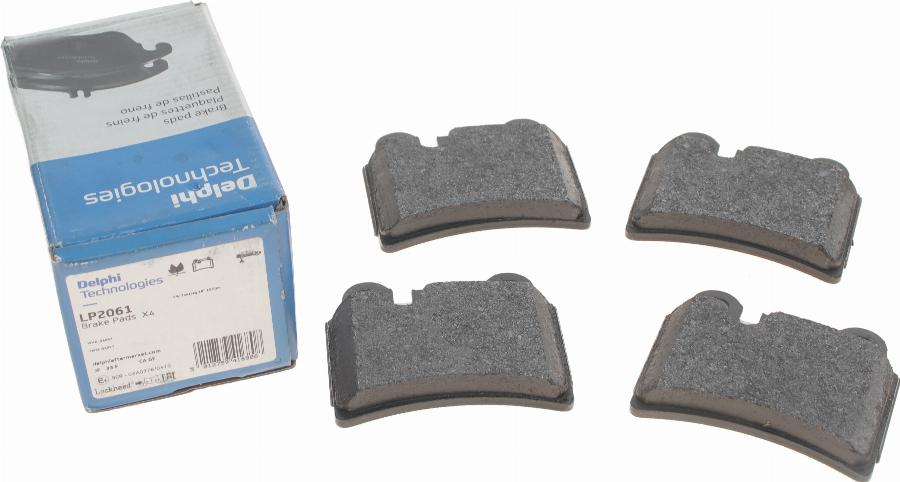 Delphi LP2061 - Brake Pad Set, disc brake autospares.lv