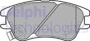 Delphi LP2062 - Brake Pad Set, disc brake autospares.lv