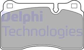 Delphi LP2009 - Brake Pad Set, disc brake autospares.lv
