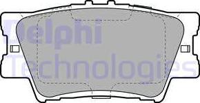 Delphi LP2004 - Brake Pad Set, disc brake autospares.lv