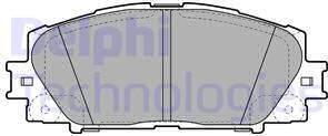 Delphi LP2006 - Brake Pad Set, disc brake autospares.lv