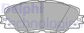 Delphi LP2003 - Brake Pad Set, disc brake autospares.lv