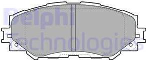 Delphi LP2002 - Brake Pad Set, disc brake autospares.lv