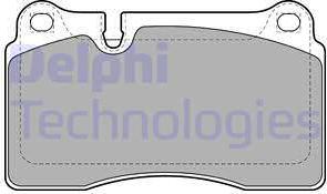 Delphi LP2012 - Brake Pad Set, disc brake autospares.lv