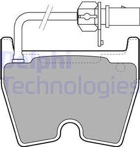 Delphi LP2089 - Brake Pad Set, disc brake autospares.lv