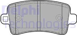Delphi LP2084 - Brake Pad Set, disc brake autospares.lv