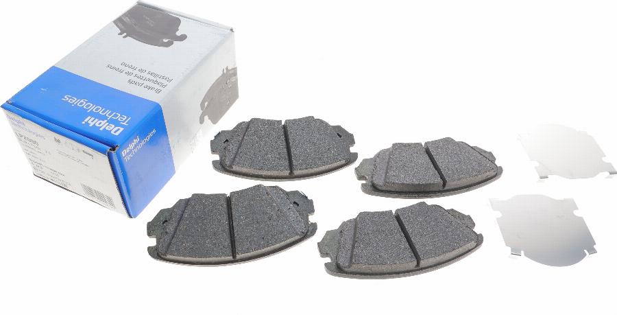 Delphi LP2080 - Brake Pad Set, disc brake autospares.lv