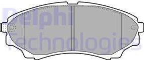 Delphi LP2036 - Brake Pad Set, disc brake autospares.lv