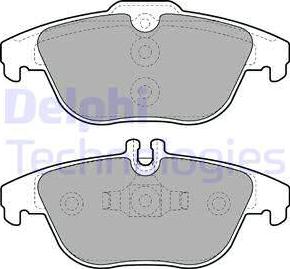 Delphi LP2029 - Brake Pad Set, disc brake autospares.lv