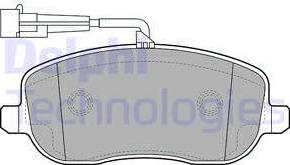 Delphi LP2024 - Brake Pad Set, disc brake autospares.lv