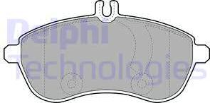 Delphi LP2028 - Brake Pad Set, disc brake autospares.lv