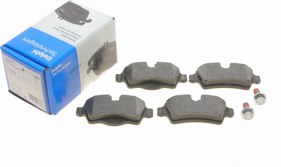 Delphi LP2022 - Brake Pad Set, disc brake autospares.lv