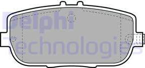 Delphi LP2027 - Brake Pad Set, disc brake autospares.lv