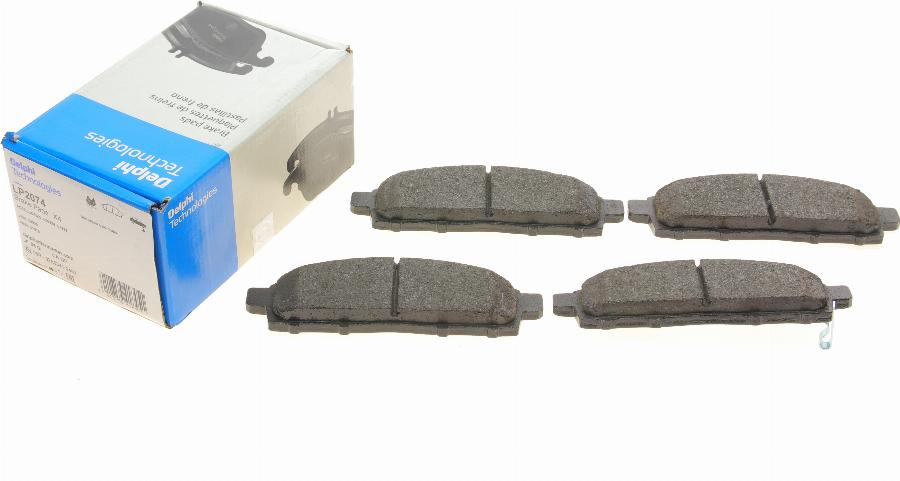 Delphi LP2074 - Brake Pad Set, disc brake autospares.lv