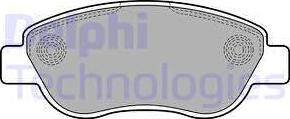 Delphi LP2075 - Brake Pad Set, disc brake autospares.lv