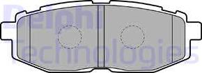 Delphi LP2076 - Brake Pad Set, disc brake autospares.lv