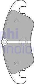 Delphi LP2077 - Brake Pad Set, disc brake autospares.lv