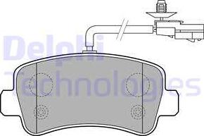 Delphi LP2191 - Brake Pad Set, disc brake autospares.lv