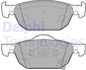 Delphi LP2144 - Brake Pad Set, disc brake autospares.lv