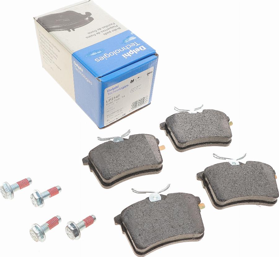 Delphi LP2147 - Brake Pad Set, disc brake autospares.lv