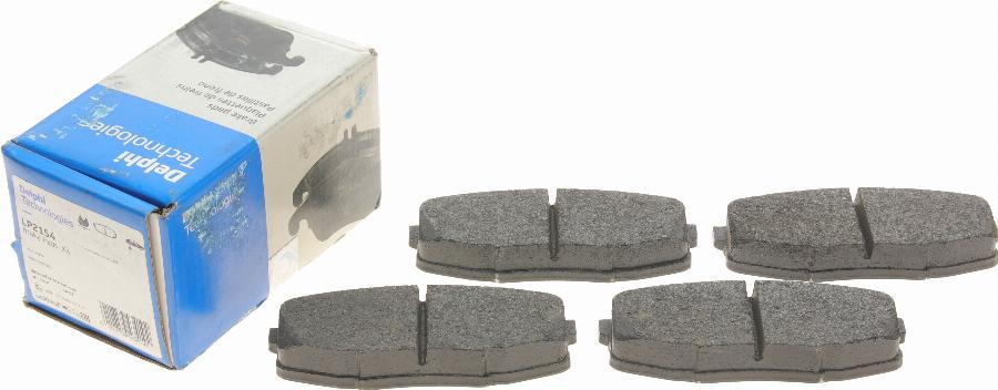 Delphi LP2154 - Brake Pad Set, disc brake autospares.lv