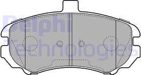 Delphi LP2150 - Brake Pad Set, disc brake autospares.lv