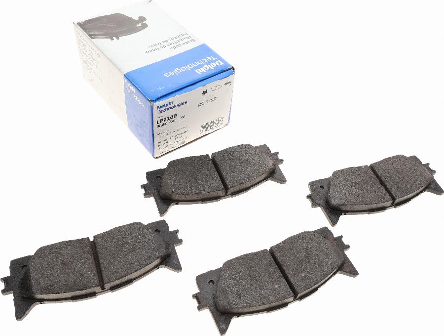 Delphi LP2169 - Brake Pad Set, disc brake autospares.lv