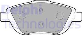 Delphi LP2164-18B1 - Brake Pad Set, disc brake autospares.lv