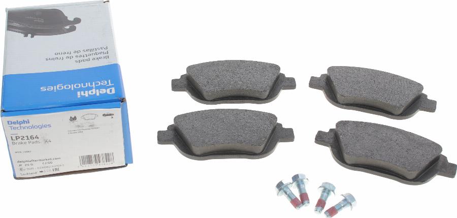 Delphi LP2164 - Brake Pad Set, disc brake autospares.lv