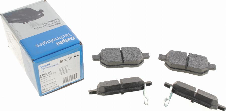 Delphi LP2105 - Brake Pad Set, disc brake autospares.lv