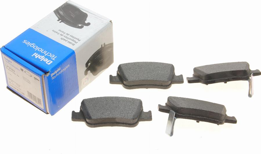 Delphi LP2103 - Brake Pad Set, disc brake autospares.lv