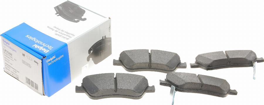 Delphi LP2102 - Brake Pad Set, disc brake autospares.lv