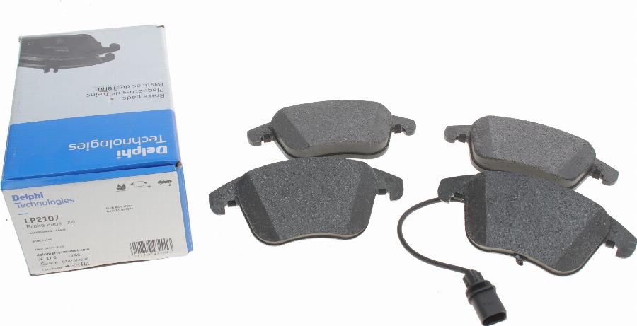 Delphi LP2107 - Brake Pad Set, disc brake autospares.lv