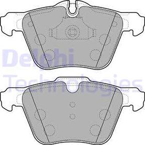 Delphi LP2114 - Brake Pad Set, disc brake autospares.lv