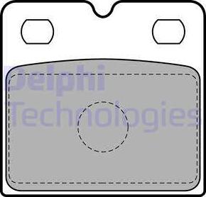 Delphi LP2112 - Brake Pad Set, disc parking brake autospares.lv