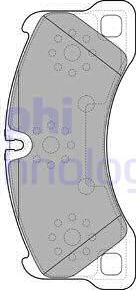 Delphi LP2117 - Brake Pad Set, disc brake autospares.lv