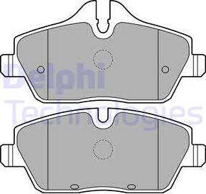Delphi LP2186 - Brake Pad Set, disc brake autospares.lv