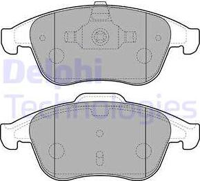 Delphi LP2181 - Brake Pad Set, disc brake autospares.lv