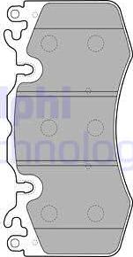 Delphi LP2187 - Brake Pad Set, disc brake autospares.lv