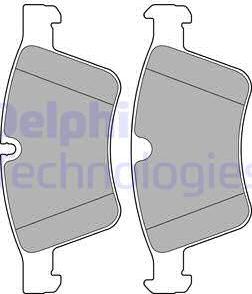 Delphi LP2139 - Brake Pad Set, disc brake autospares.lv