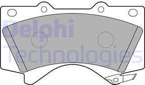 Delphi LP2134 - Brake Pad Set, disc brake autospares.lv
