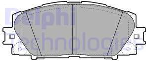 Delphi LP2135 - Brake Pad Set, disc brake autospares.lv