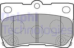 Delphi LP2130 - Brake Pad Set, disc brake autospares.lv