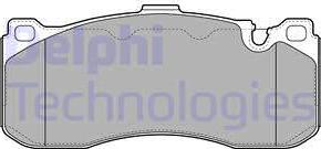 Delphi LP2131 - Brake Pad Set, disc brake autospares.lv