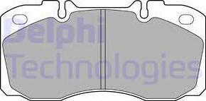 Delphi LP2138 - Brake Pad Set, disc brake autospares.lv