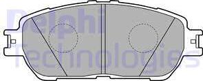Delphi LP2132 - Brake Pad Set, disc brake autospares.lv