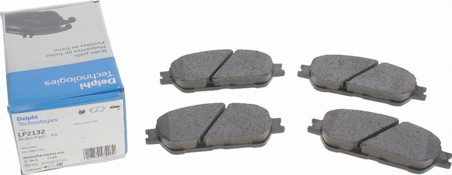 Delphi LP2132 - Brake Pad Set, disc brake autospares.lv